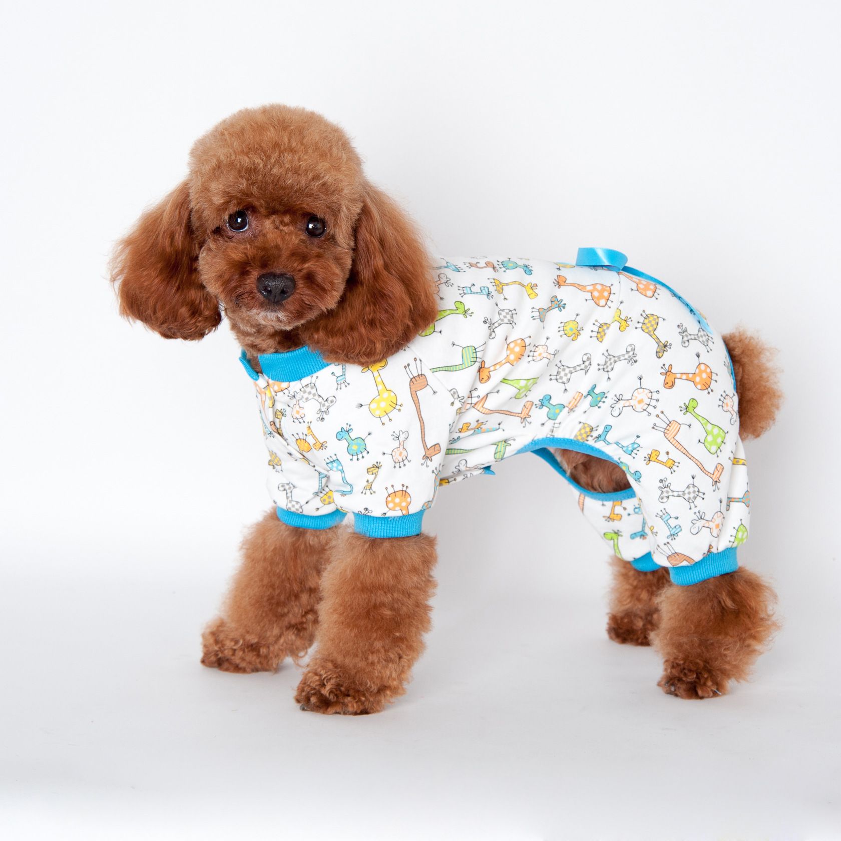 New Arrive Pet Cartoon Printed Cotton Pajamas Small Dog Cat Jumpsuit ...