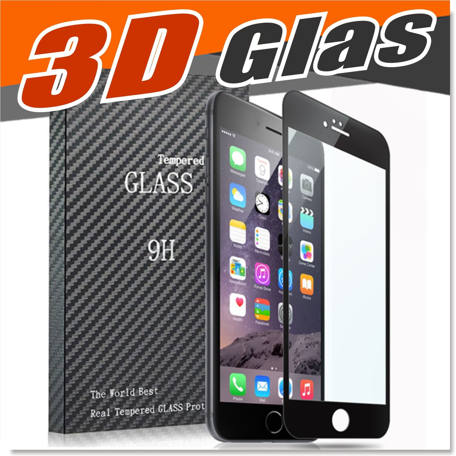 Schutzfolie Tablet 3d Gebogen Für Iphone 7 6 6s Gehärtetes Glas Größes Bild ansehen