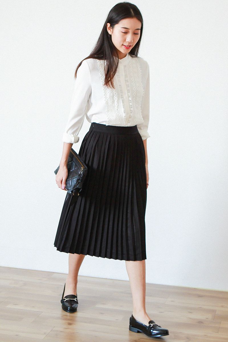 Grandmas Handjob Pictures Ladies Pleated Skirt