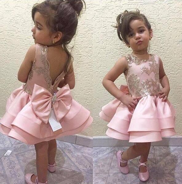 pink and gold dress for girl