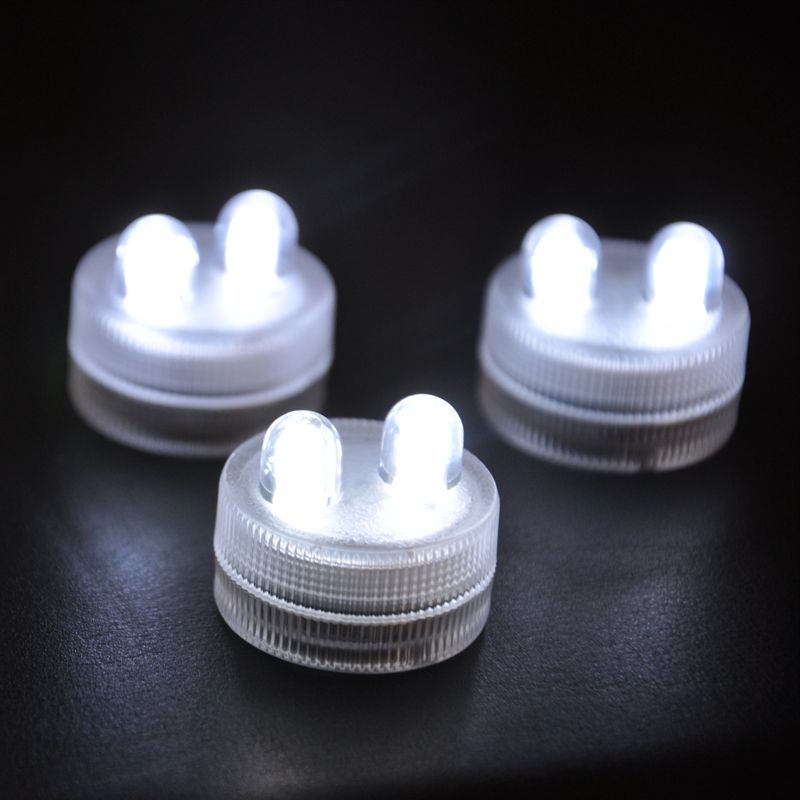 Waterproof Candles Mini Dual Led Submersible Floral Tea Lights For