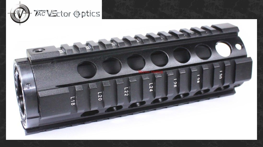 TAC Vector Optics Tactical T Series Free Float 7 Inch Carbine Handguard Quad Picatinny Rail