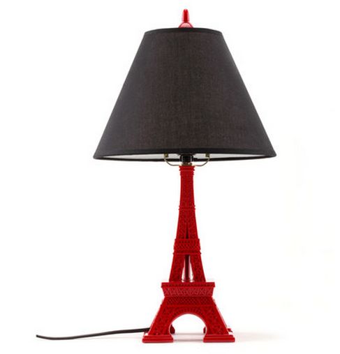 2018 110v 220v E27 40w Europe Style Quality Red Eiffel Tower Fabric 2018 110v 220v E27 40w Europe Style Quality Red Eiffel Tower Fabric Lampshade Bedside Desk Table Lamps Lights Lighting Lamp Light For Bedroom From