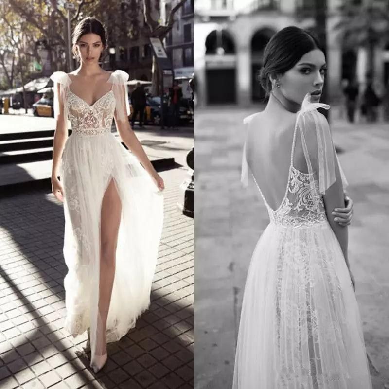 high slit bridesmaid dress