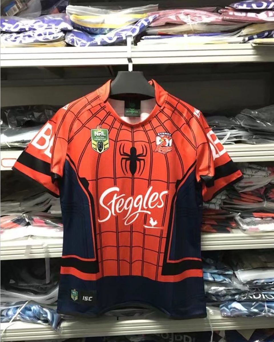 roosters spiderman jersey