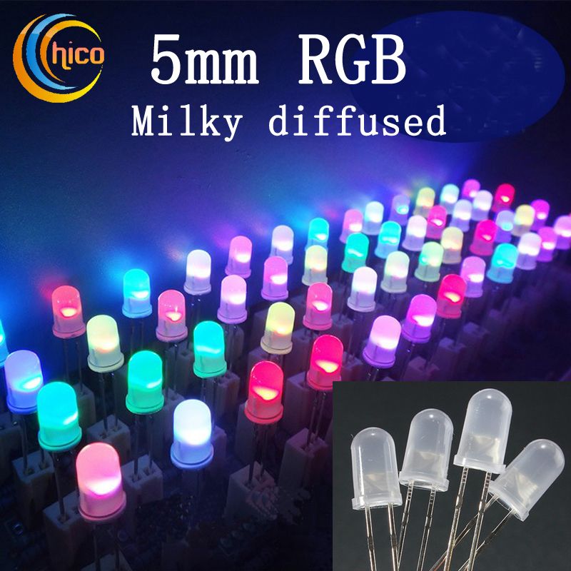 2019 5mm Led Diode Rgb Fast RGB Flash/Slow RGB Flash Led Diode Milky