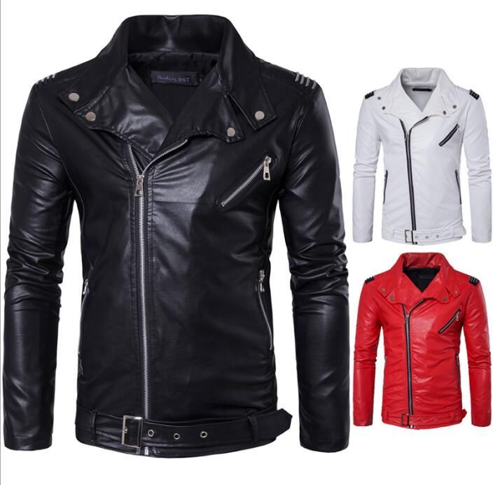 Jackets Men Casual Leather Coats Winter Outerwear Leisure Jumper Jackets Men Casual Leather Coats Winter Outerwear Leisure Jumper Slim Fashion Overcoat Zipper Top Outdoor S Clothing Kka3048 Mens