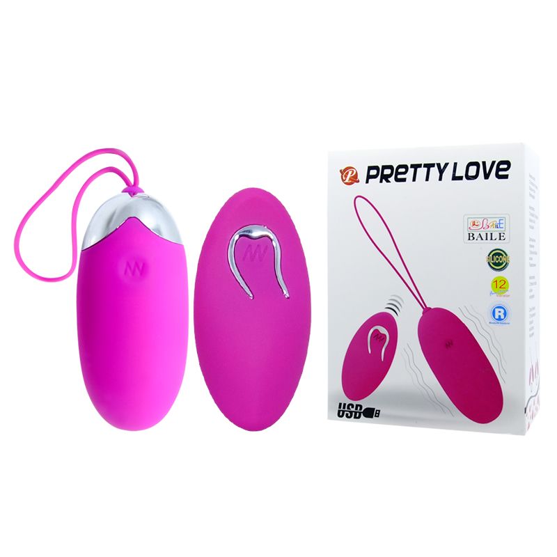 Pretty Love Rechargeable 12 Speeds Vibrator Egg Wireless Remote Control