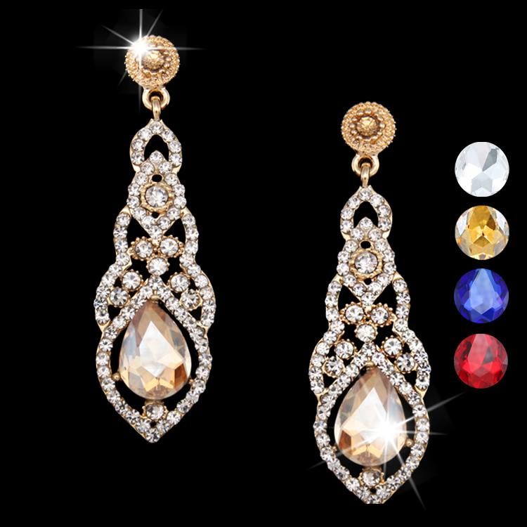 2019 18 K Gold Plated Long Earings Fashion Jewelry Wedding Earrings For