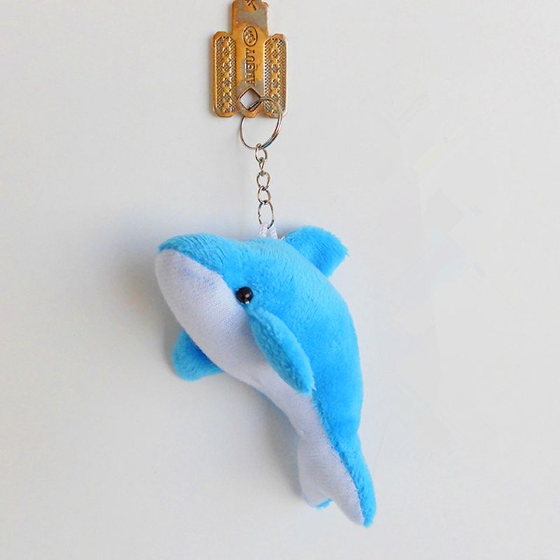 whale plush keychain