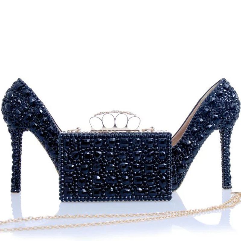 Femme Bleu Paillettes open-toe Mariage Bal Strass Soirée Chaussures Tailles 3-8 