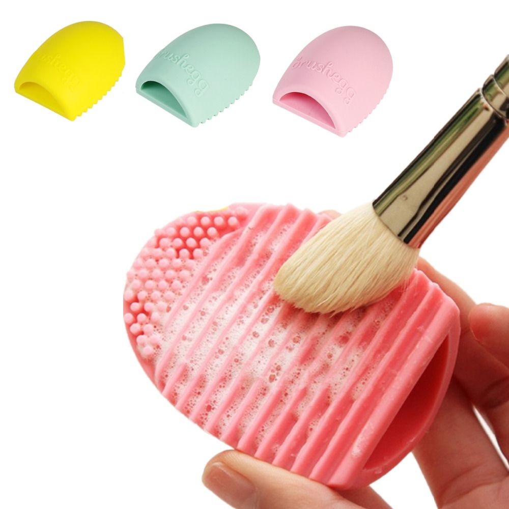 New Silicone Brush Cleaning Egg Brush Egg Cosmetic Brush Cleanser Make