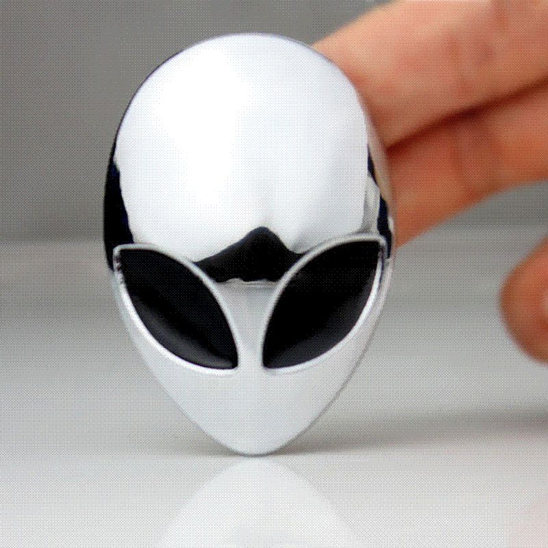 2020 3D Car Stickers Metal Alien Emblem Badge Car Styling Motorcycle