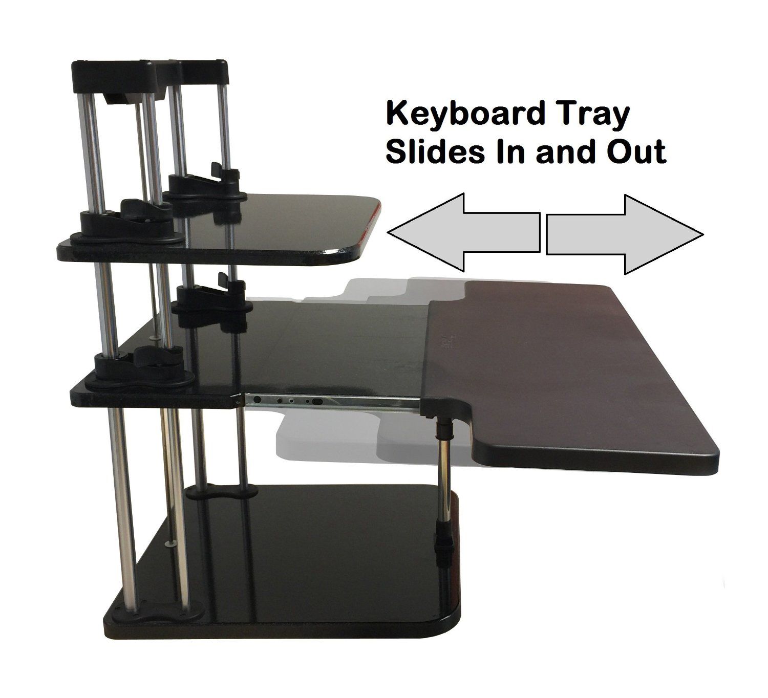 Sit Stand Desk Riser Three Level Height Adjule Lightweight Up Laptop Table Notebook Monitor Holder