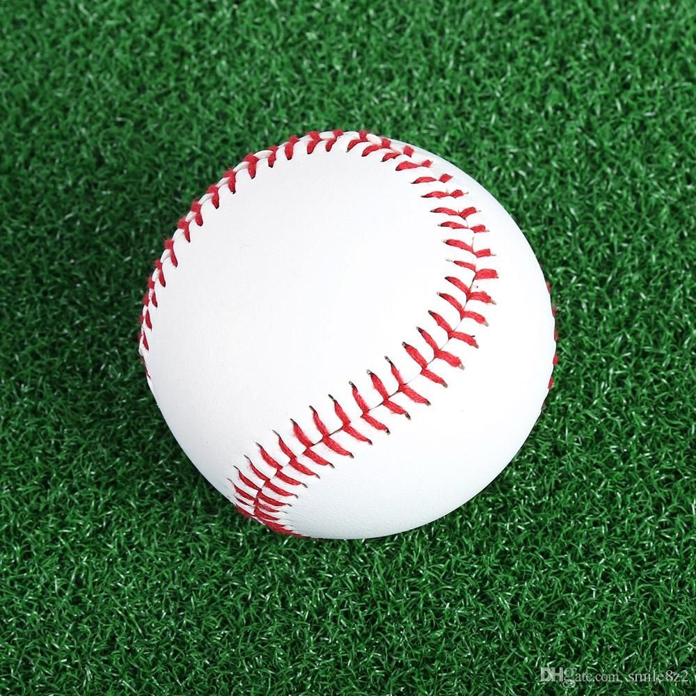 2021 White Softball Baseball Ball PVC Upper Rubber Inner Soft Baseball