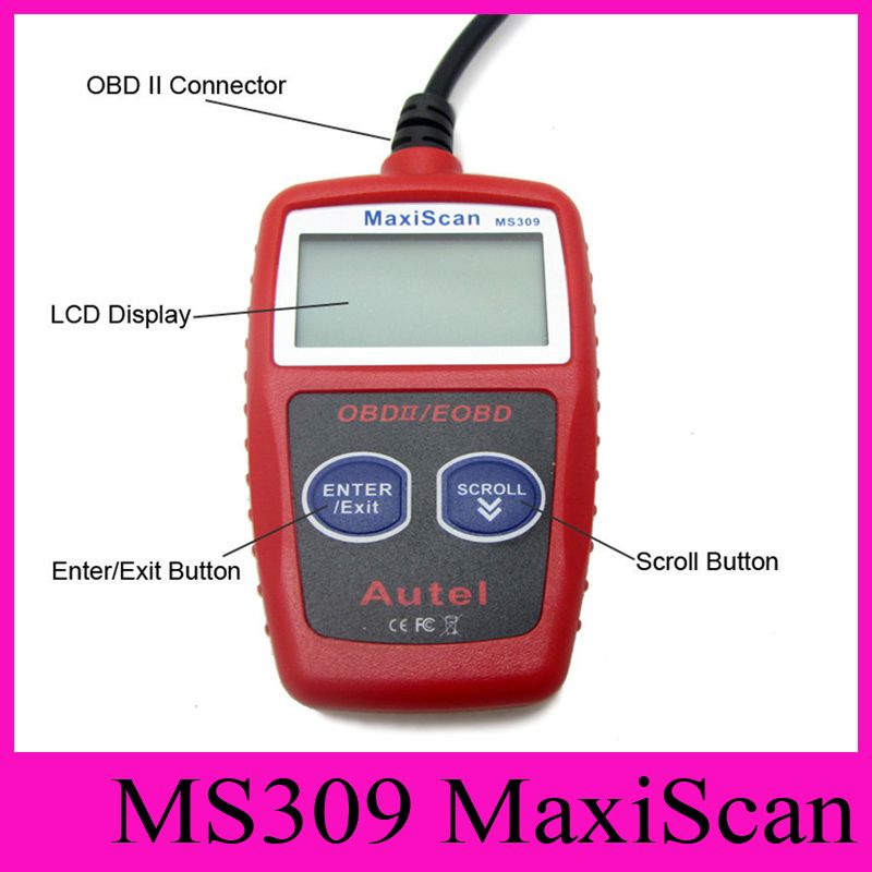 autel maxiscan ms309 obd 2 code scanner obd ii eobd scan tool car
