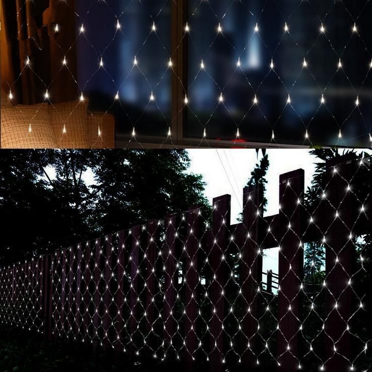100led Fashion Fairy Strings Meshwork Led Nets Lamps Net 100led Fashion Fairy Strings Meshwork Led Nets Lamps Net Lights 1 5m 2m Solar Garden Light Outdoor Wedding Decor 220v String C9