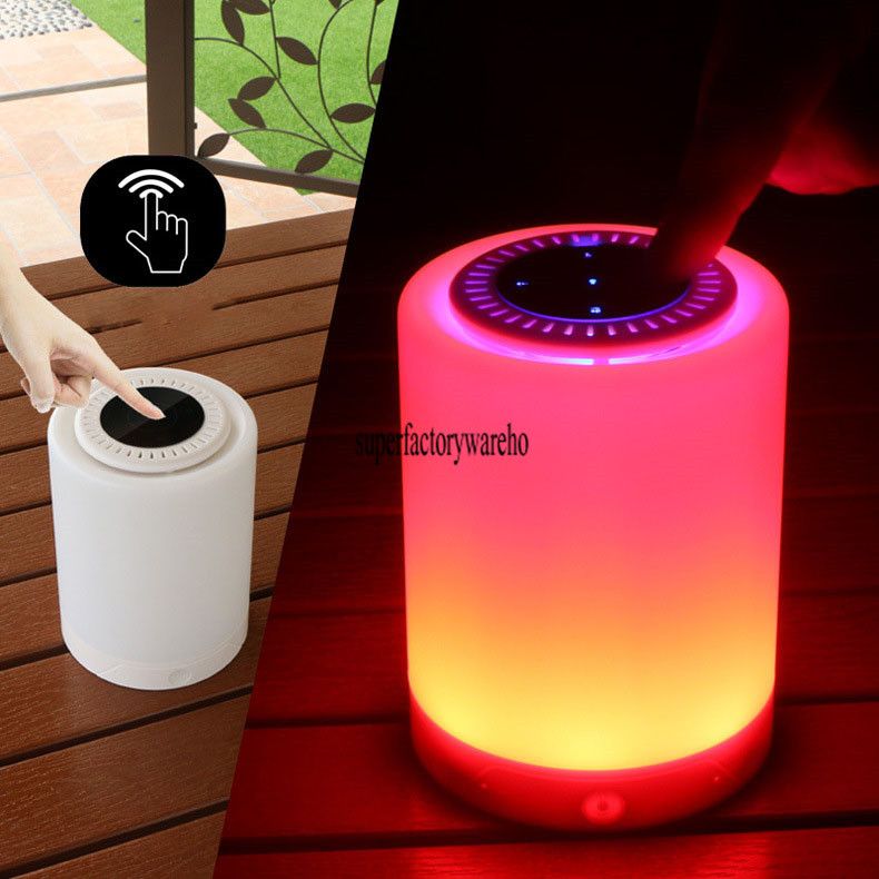 New Colorful Desk Lamp Bluetooth Speaker Outdoor Mini Wireless Touch New Colorful Desk Lamp Bluetooth Speaker Outdoor Mini Wireless Touch Portable Card Bass Small Steel Sound Computer Speakers With Subwoofer Concert