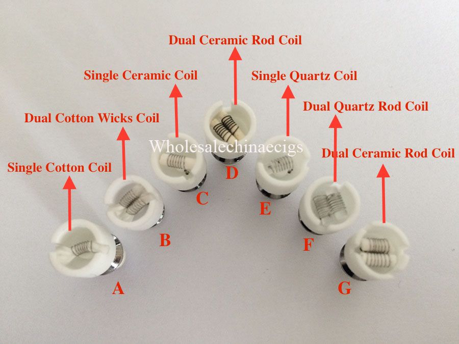 Quartz Atomizer Dual Wax Coil Ceramic Donut Rebuildable Atomizer Core For Wax Glass Globe