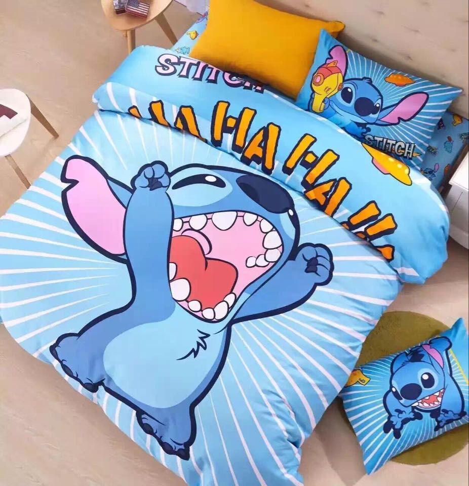 Cute Stitch Kids Bedding Sets Children Warm Home Textiles Cute Stitch Kids Bedding Sets Children Warm Home Textiles Duvet Cover Twin Queen Size 3 Girls Comforter Boys