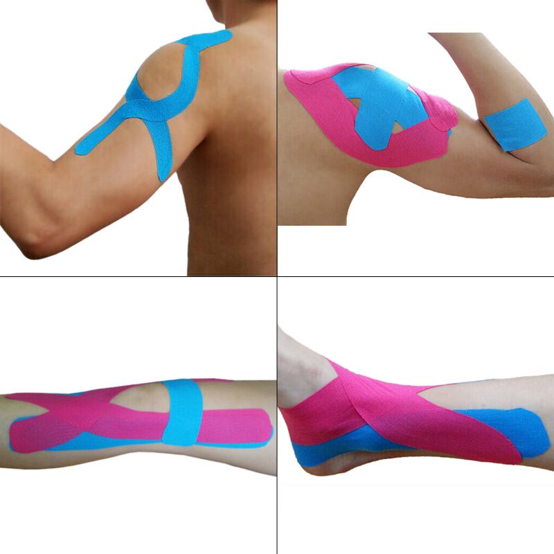  5cm x 5m Kinesiology Roll Cotton Elastic Adhesive Muscle Bandage Strain Injury Support Neuromuscular Sport Tape Wholesale 2501032