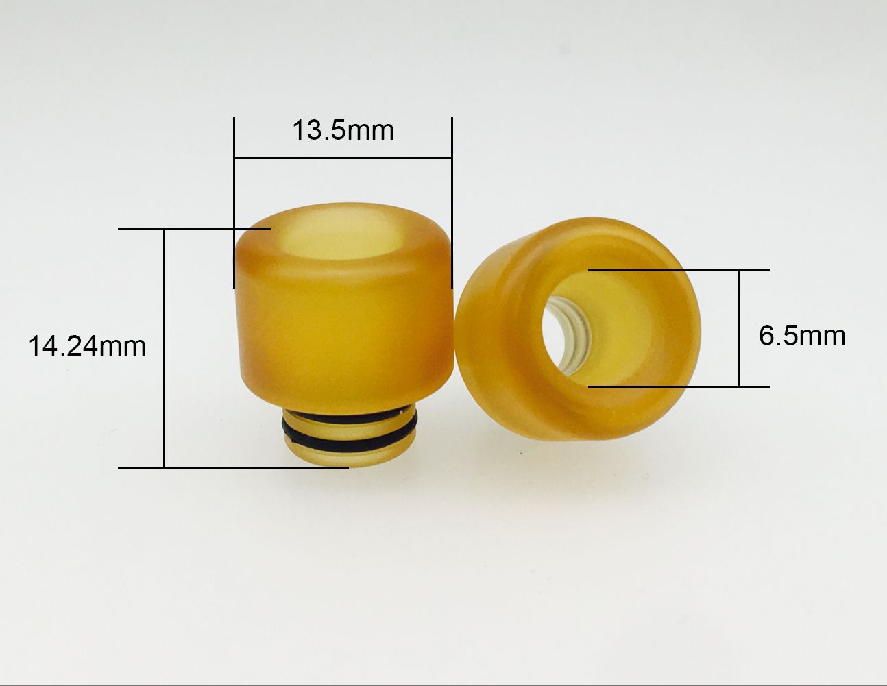 Ultem Drip Tip PEI 510 Drip Tip With Rubber O Ring Heatproof Peek