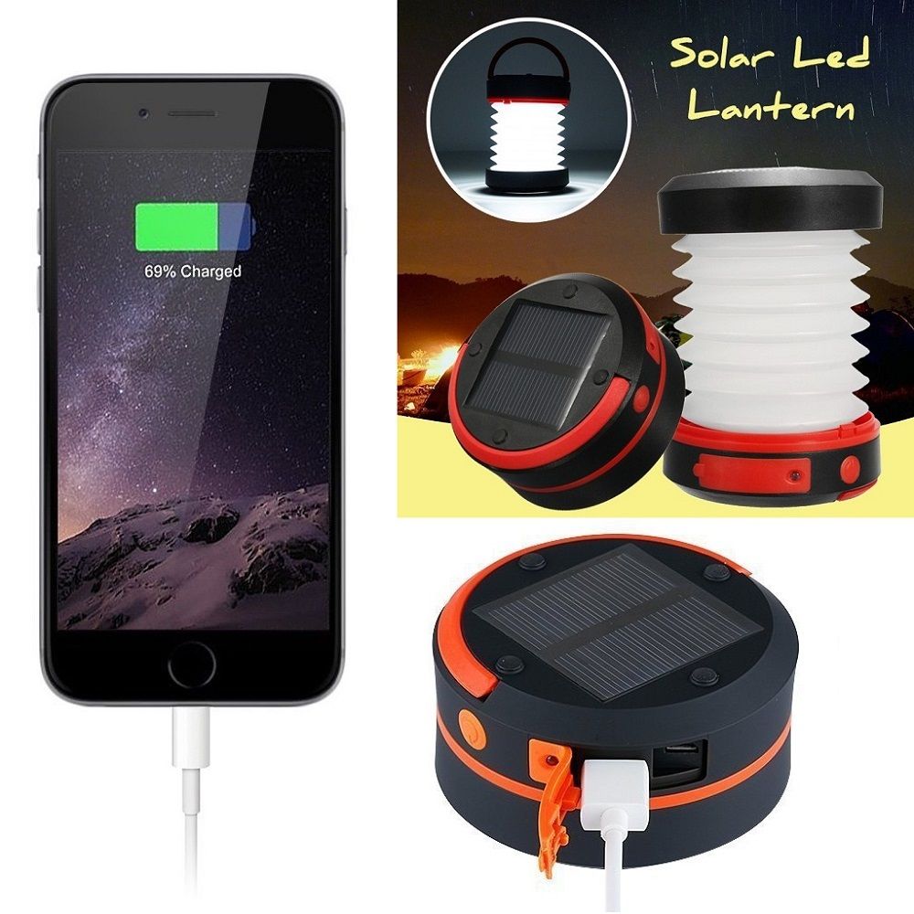 2019 Hot Soft Light Mini Solar Lantern Camping Tent Light Folding