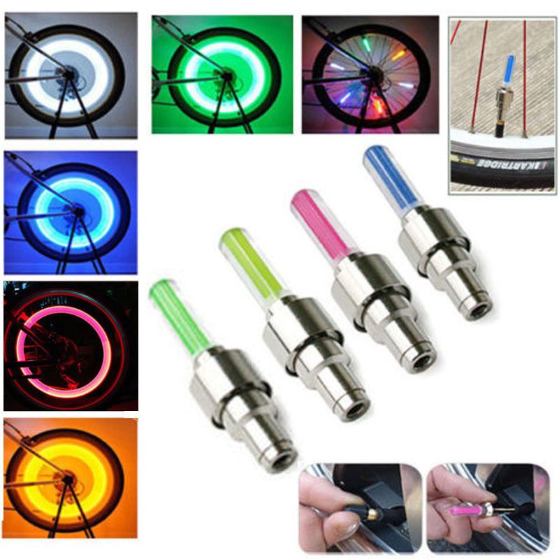 2019 LED Flash Tyre Wheel Valve Cap Light For Car Bike Motorbicycle LED