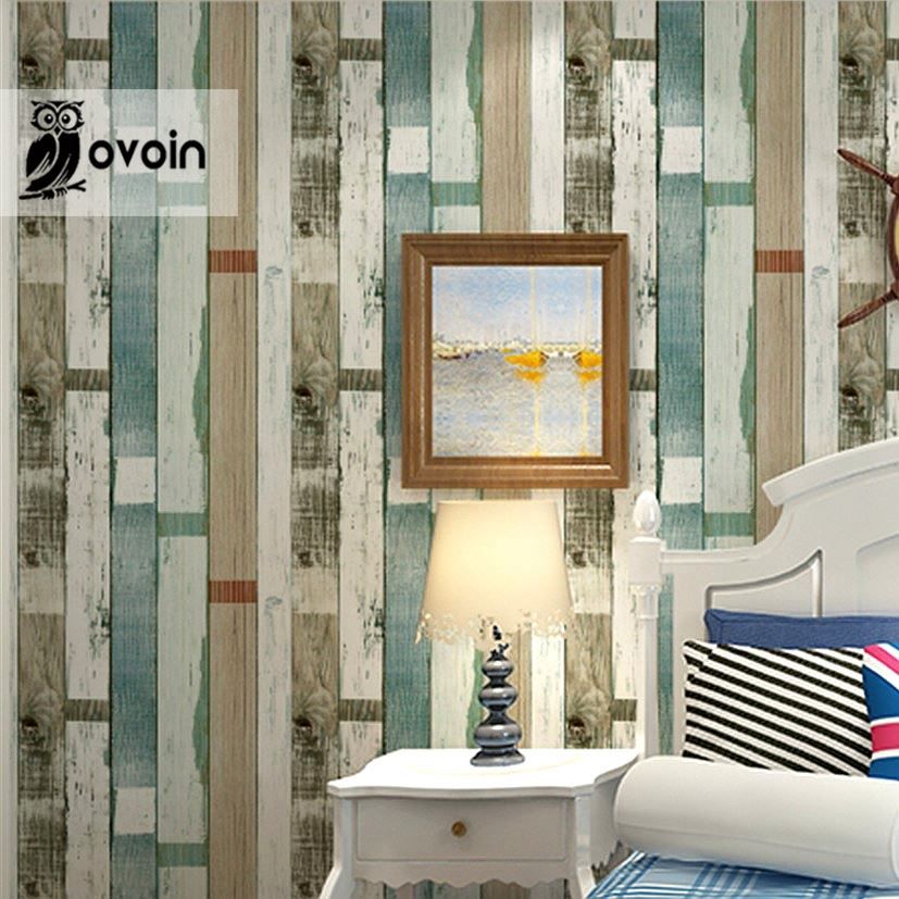 Designer Rustic Embossed Wood Panel Wallpaper Vintage Stripe Feature Designer Rustic Embossed Wood Panel Wallpaper Vintage Stripe Feature Wall Paper Roll Bedroom Living Room Home Decor High Quality Th China