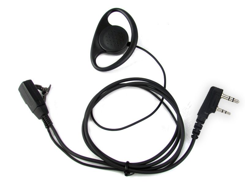 D Type Earpiece Headset For Kenwood Portable CB Radio Baofeng Walkie Talkie UV 5R BF UVB2 Plus
