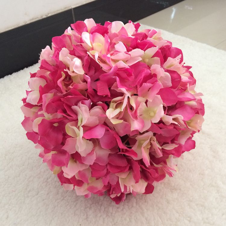2021 18cm Artificial Silk Hydrangea Flower Balls Wedding Party Pomander