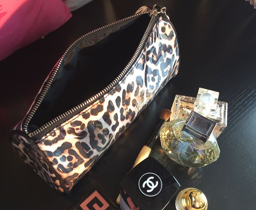 leopard makeup bolsa