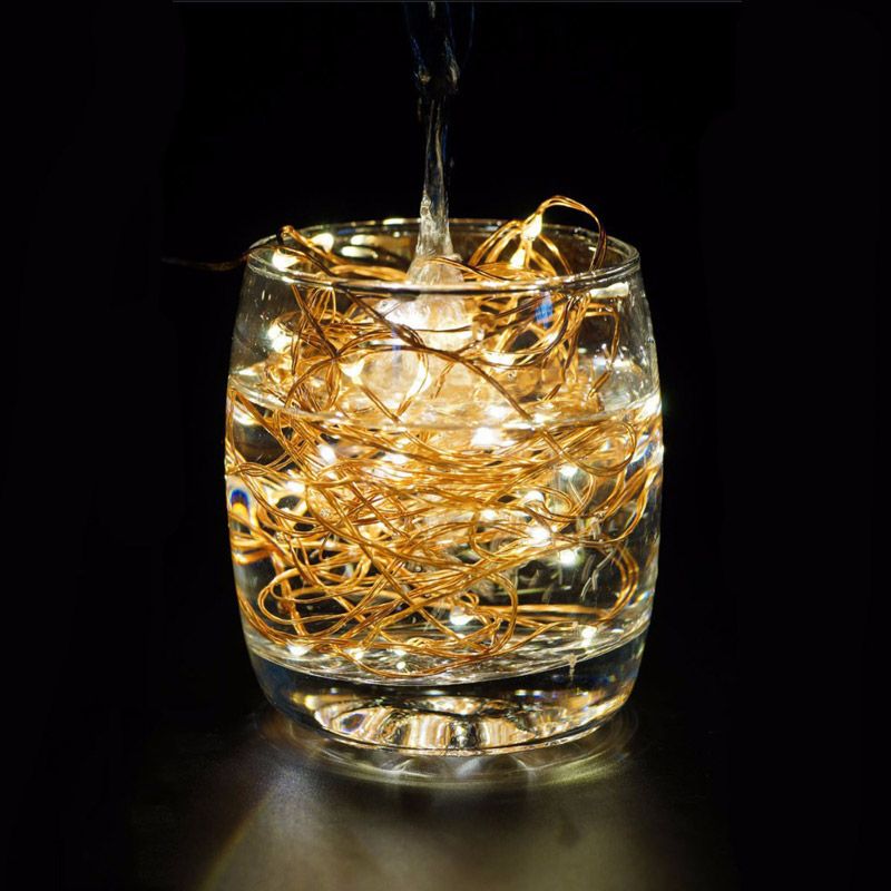 Led String Lights 5m 10m 50 100led 5v Usb Powered Outdoor Warm White Led String Lights 5m 10m 50 100led 5v Usb Powered Outdoor Warm White Rgb Copper Wire Festival Wedding Party Decoration Paper Lanterns