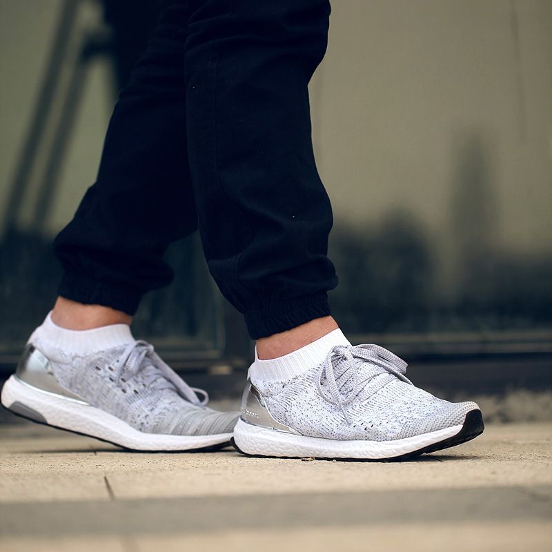 ultra boost uncaged white silver