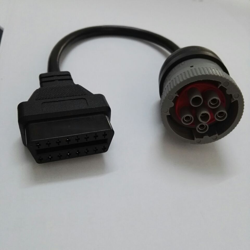 J1708 6 Pin Deutsch Connector Diesel Heavy Truck Convert Extension Diagnostic Cable J1708 Male 6pin To OBD Female 16pin Automotive Computer Diagnostics ...