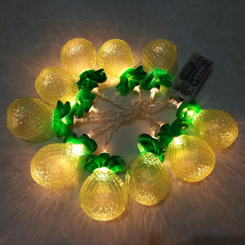 Whole 10 Led Pineapple Fairy String Light Holiday Tropical Fruit Whole 10 Led Pineapple Fairy String Light Holiday Tropical Fruit Lights Garland Battery Powered Kids Bedroom Lamps 239745 Outdoor
