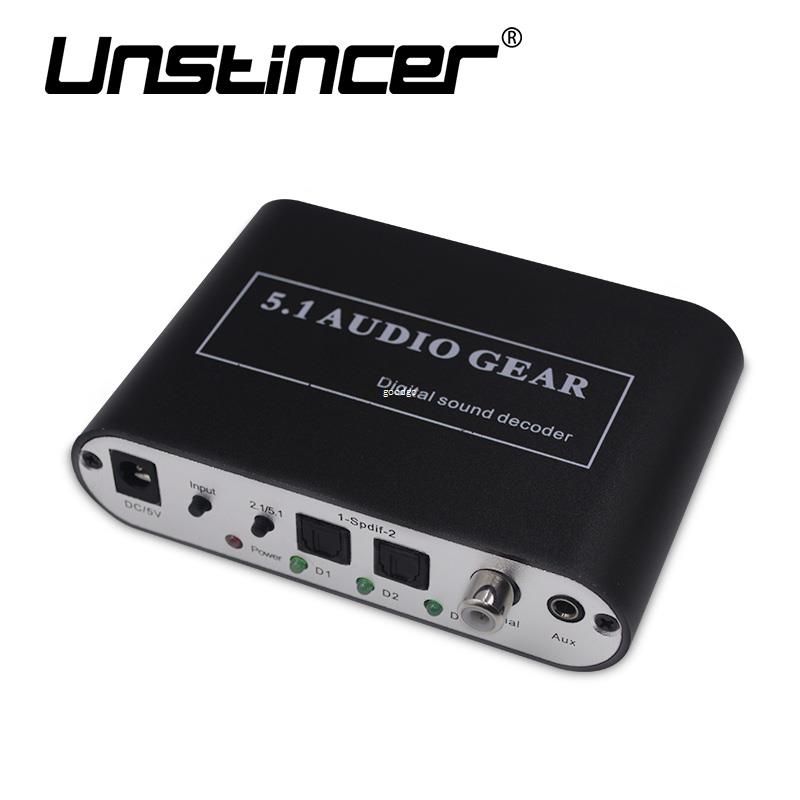 2019 Digital 5.1 Audio Gear Decode Dolby Dts/Ac 3 Optical To 5.1 ...