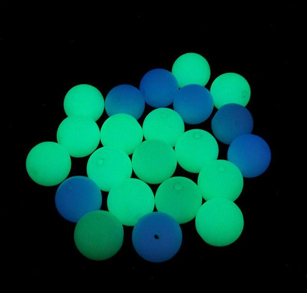 2021 Natural Luminous Beads Stone Round Loose Beads Glow In The Dark