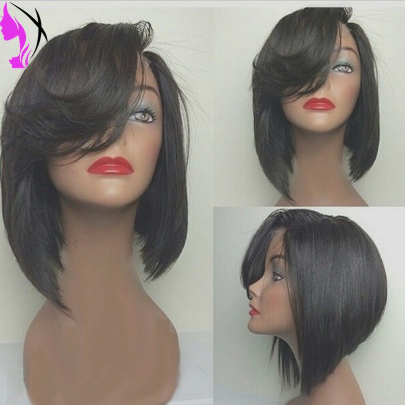 Cheap Sale Brazilian Straight Short Bob Wig Black Glueless Synthetic
