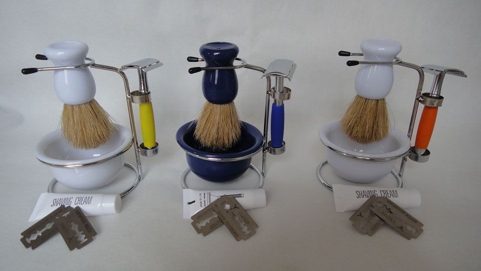 2020 SRS56 Plastic Handle Shaving Tools Set ,Shaver,Shaving Kit From