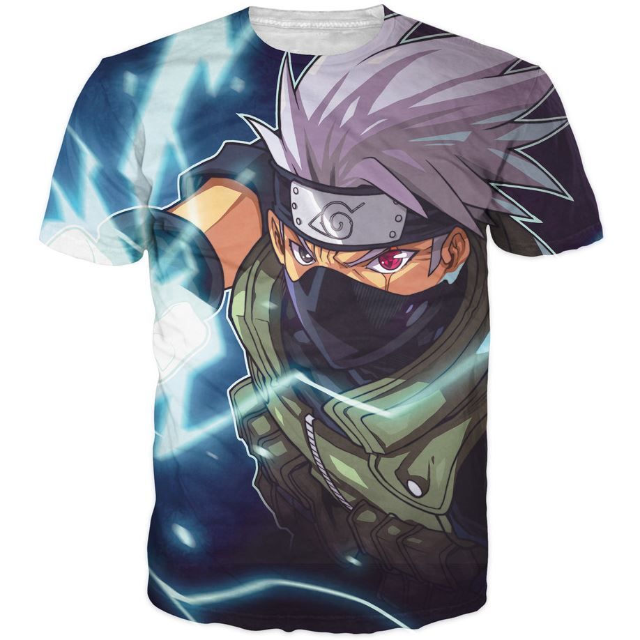 New Design Anime Naruto 3d T Shirt Women Men Cartoon Tshirts Kakashi