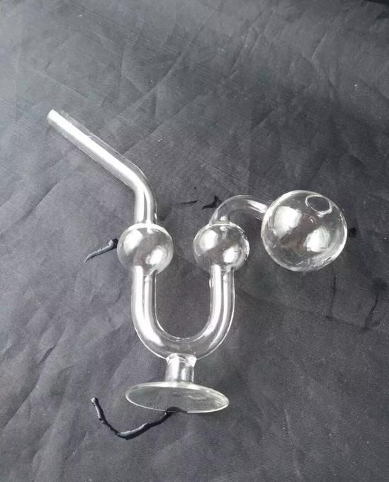 Pot de verre transparent - narguilé fumer gongs - plates-formes pétrolières verre bongs verre narguilé fumer tuyau - vap-vaporisateur