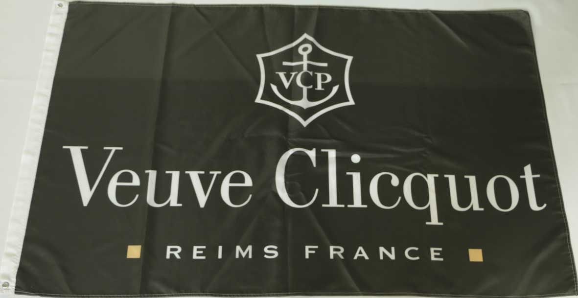 Custom Flag Banner For Veuve Clicquot Champagne 3x5 Ft Polyester