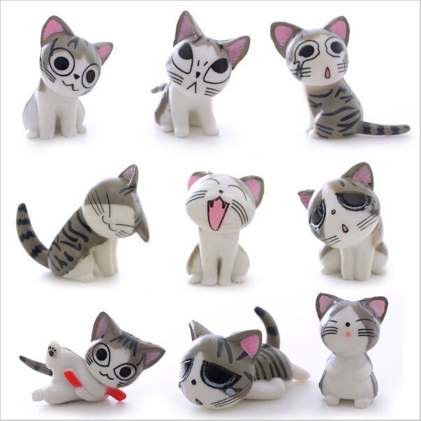 2018 multi color micro cute kitty mini chis chi sweet home figures 2018 multi color micro cute kitty mini chis chi sweet home figures dolls cat kitten emoji decoration model toys action figure doll from qisong306