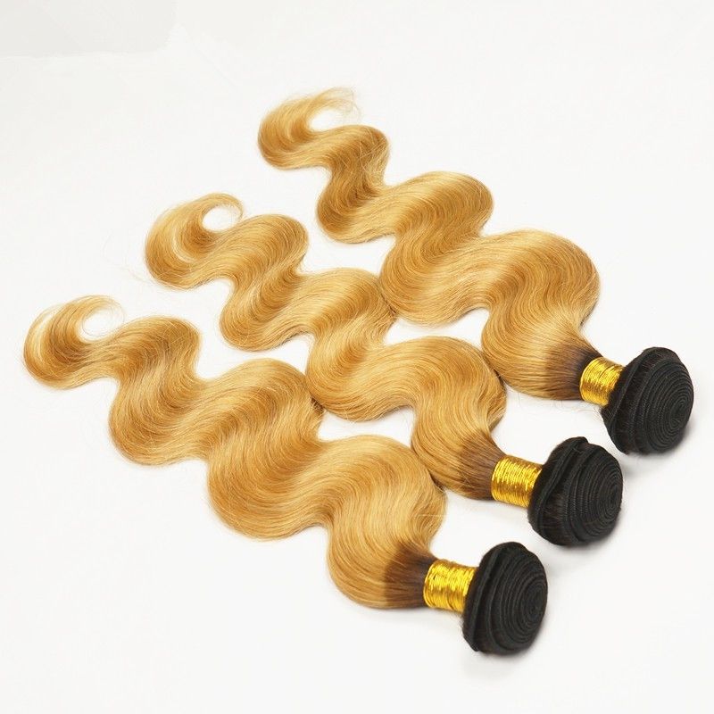 Compra Pañuelo Brasileño De Pelo Rubio 3 Paquetes Con Cierre Frontal De  Encaje Oreja A Oreja 1B / 27 Extensiones De Cabello Oscuro De Ombre Raíz  Con Frontales Completos Barato | Entrega