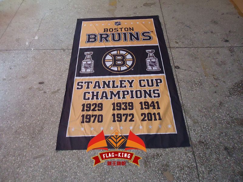 Boston Bruins Football Soccer Club Banner Polyester 90 150cm Flag