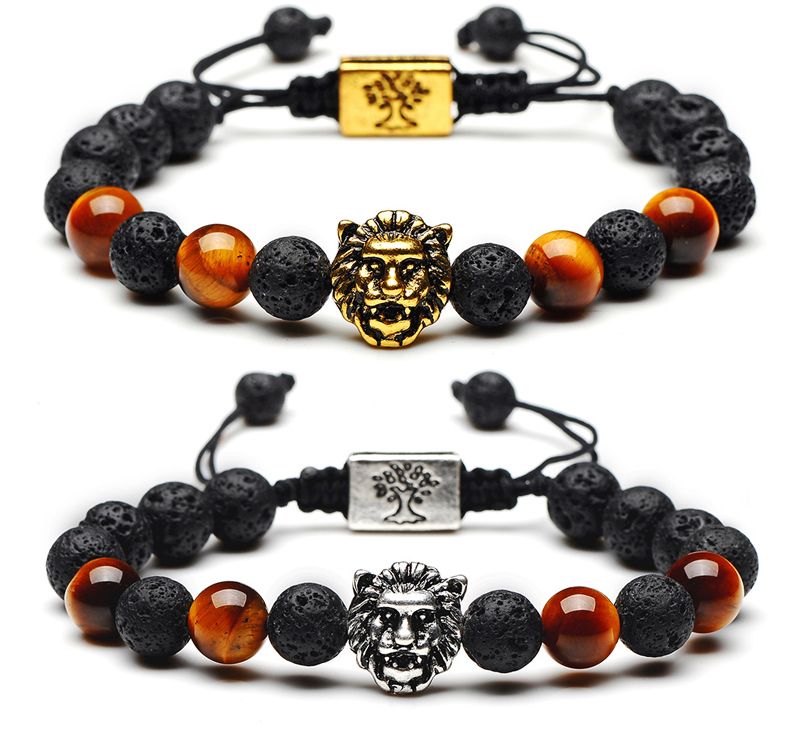 Punk Glower Skull Charm beads Lanyard Bead Fit for Bracelet DIY S925