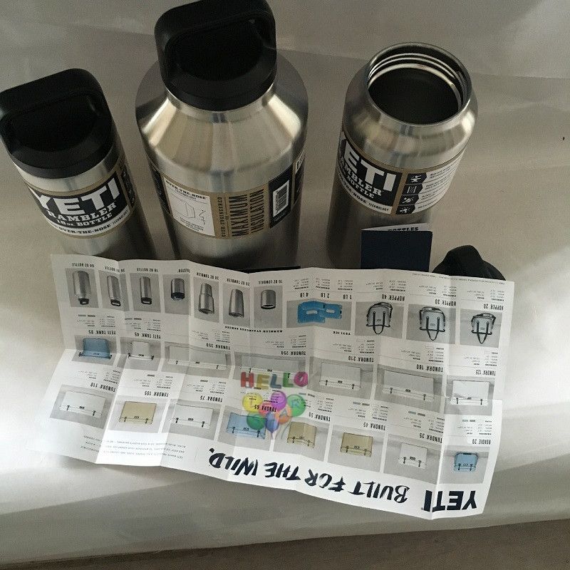 64oz Yeti Coolers Warmer Rambler Bottle Double Wall Stainless Steel Cup