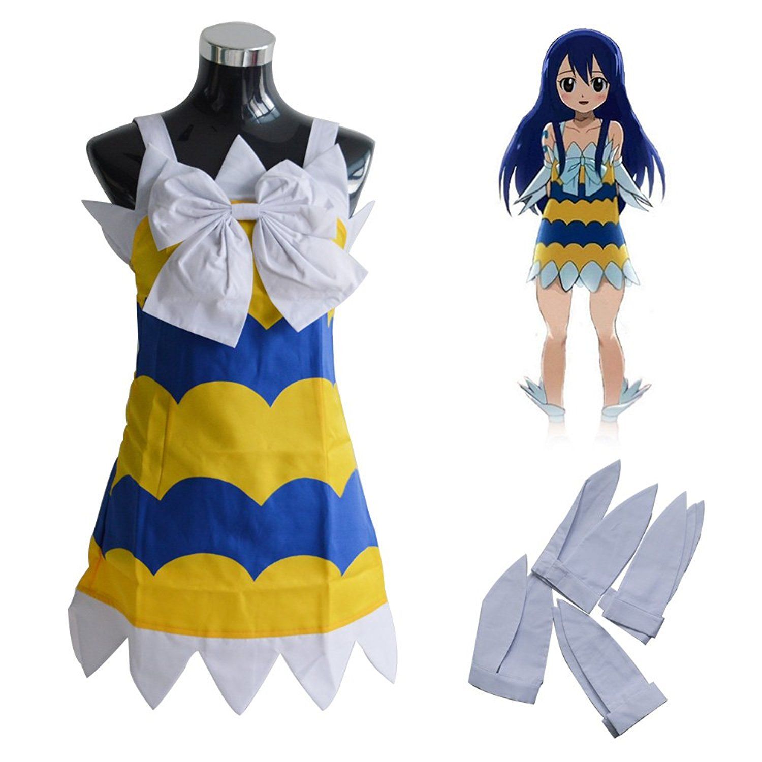 Kukucos Anime WomenS Fairy Tail Wendy Marvell Lovely Girls Dress