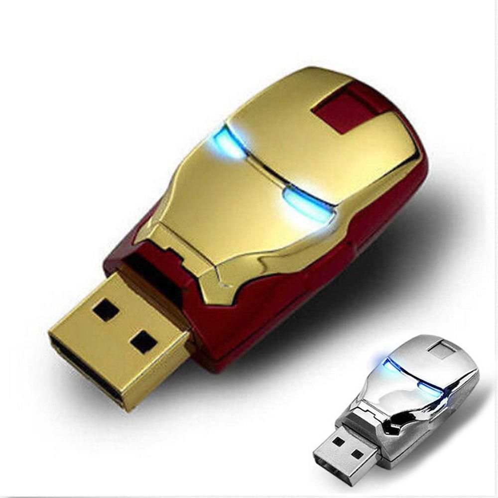 Iron Man 2GB 4GB 8GB 16GB USB 2.0 Flash Memory Stick Pen Drive Storage